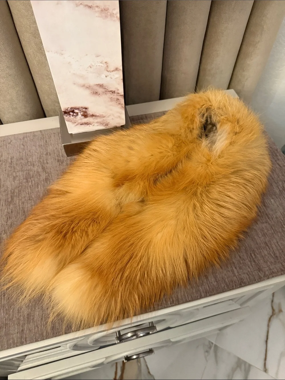Red Fox fur collar vintage